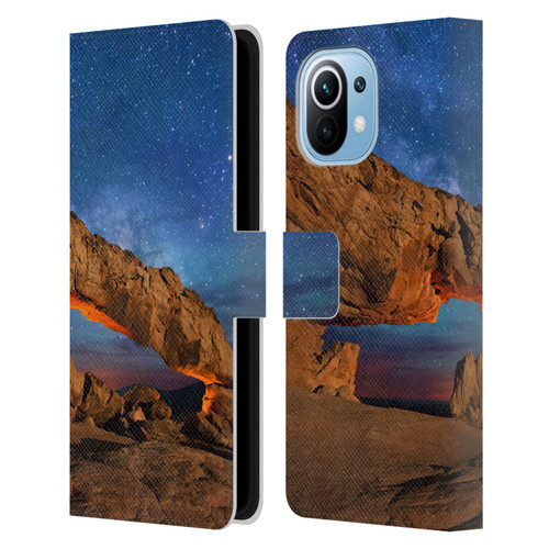 Royce Bair Nightscapes Sunset Arch Leather Book Wallet Case Cover For Xiaomi Mi 11