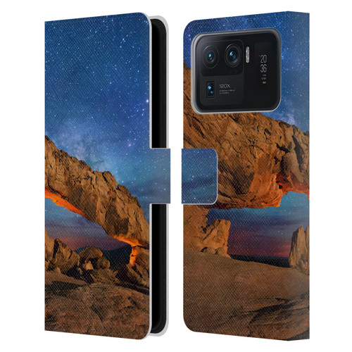 Royce Bair Nightscapes Sunset Arch Leather Book Wallet Case Cover For Xiaomi Mi 11 Ultra