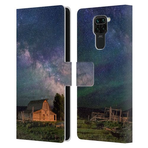 Royce Bair Nightscapes Grand Teton Barn Leather Book Wallet Case Cover For Xiaomi Redmi Note 9 / Redmi 10X 4G