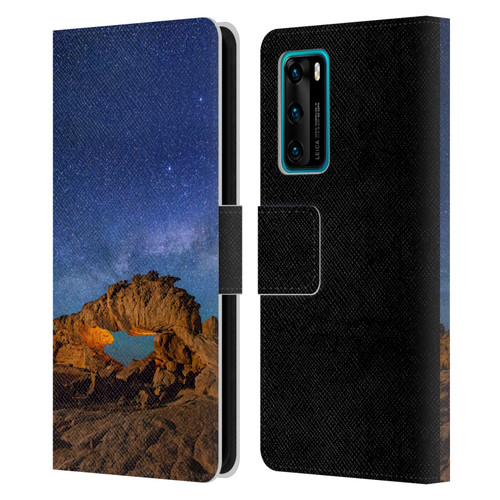 Royce Bair Photography Dragon Arch Leather Book Wallet Case Cover For Huawei P40 5G