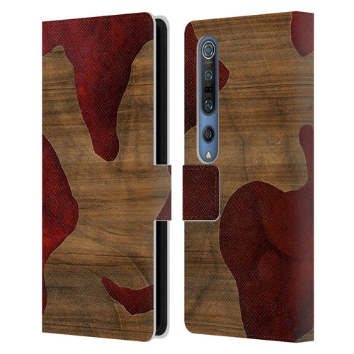 Alyn Spiller Wood & Resin Fire Leather Book Wallet Case Cover For Xiaomi Mi 10 5G / Mi 10 Pro 5G