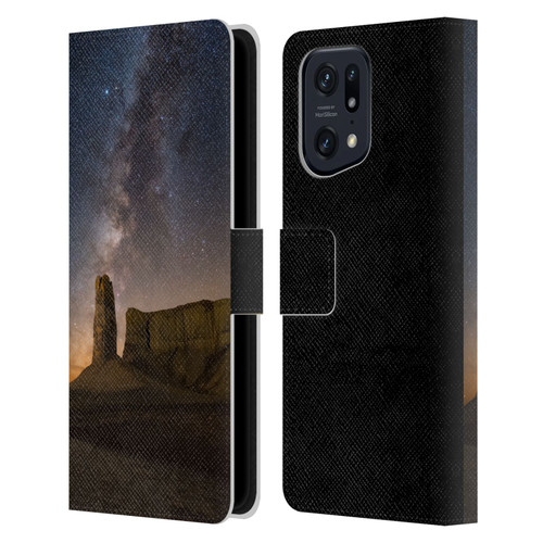 Royce Bair Photography Thumb Butte Leather Book Wallet Case Cover For OPPO Find X5 Pro
