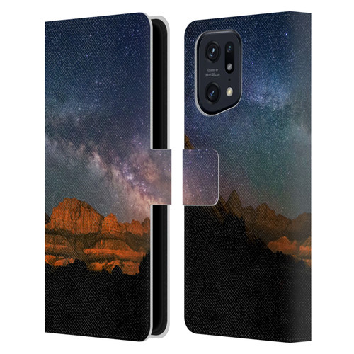 Royce Bair Photography Zions Leather Book Wallet Case Cover For OPPO Find X5 Pro