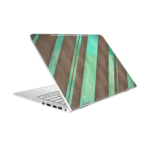 Alyn Spiller Wood & Resin Diagonal Stripes Vinyl Sticker Skin Decal Cover for HP Spectre Pro X360 G2