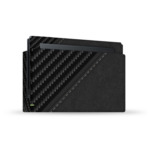 Alyn Spiller Art Mix Carbon Fibre Leather Vinyl Sticker Skin Decal Cover for Nintendo Switch Console & Dock