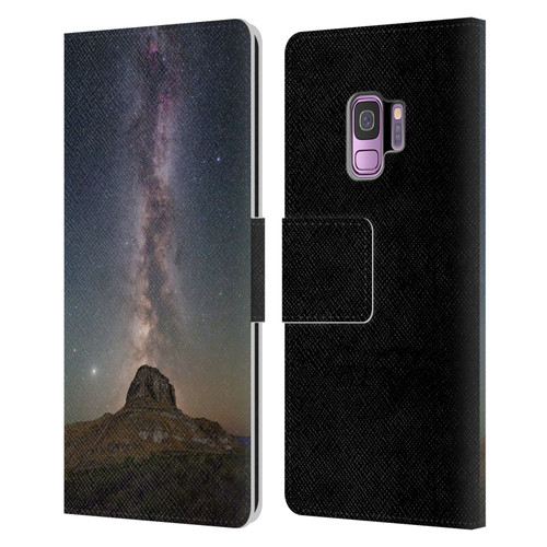 Royce Bair Photography Lone Rock Leather Book Wallet Case Cover For Samsung Galaxy S9