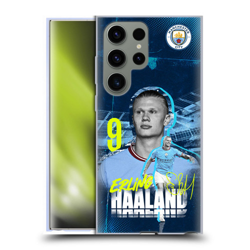 Manchester City Man City FC 2022/23 First Team Erling Haaland Soft Gel Case for Samsung Galaxy S23 Ultra 5G