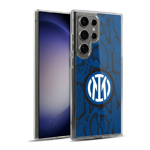 Fc Internazionale Milano Patterns Snake Soft Gel Case for Samsung Galaxy S23 Ultra 5G & MagSafe
