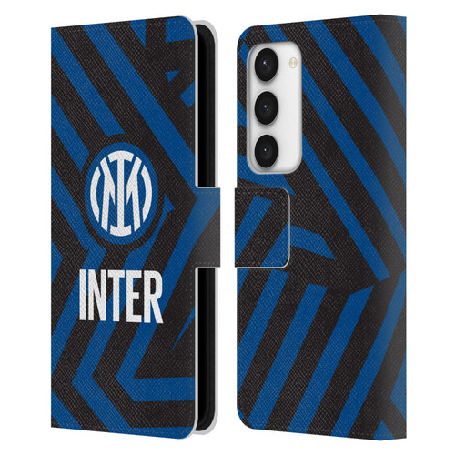 Fc Internazionale Milano Patterns Abstract 1 Leather Book Wallet Case Cover For Samsung Galaxy S23 5G