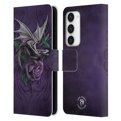 Anne Stokes Dragons 3 Beauty 2 Leather Book Wallet Case Cover For Samsung Galaxy S23 5G