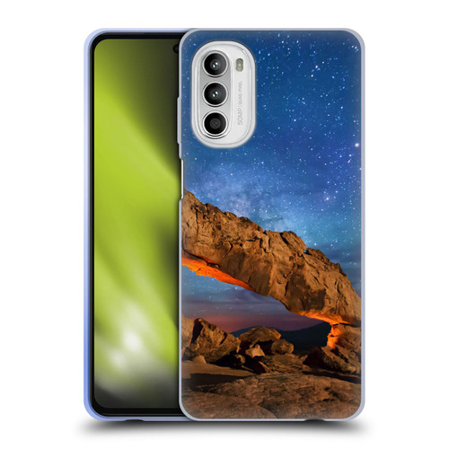 Royce Bair Nightscapes Sunset Arch Soft Gel Case for Motorola Moto G52