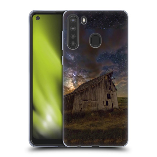 Royce Bair Nightscapes Bear Lake Old Barn Soft Gel Case for Samsung Galaxy A21 (2020)