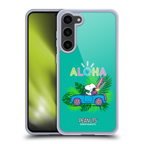 Peanuts Snoopy Aloha Disco Tropical Surf Soft Gel Case for Samsung Galaxy S23+ 5G