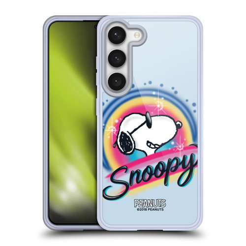 Peanuts Snoopy Boardwalk Airbrush Colourful Sunglasses Soft Gel Case for Samsung Galaxy S23 5G