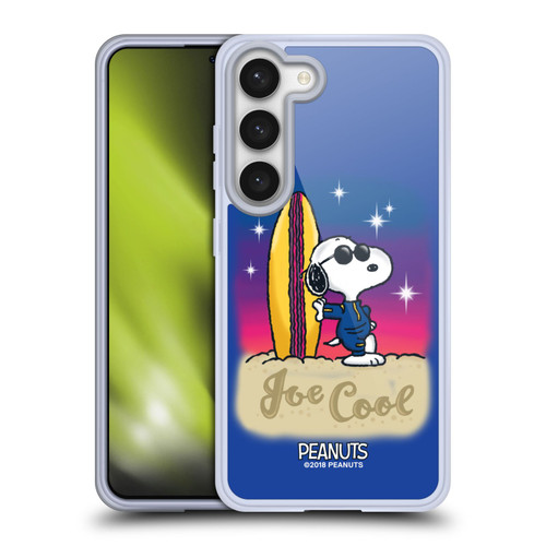 Peanuts Snoopy Boardwalk Airbrush Joe Cool Surf Soft Gel Case for Samsung Galaxy S23 5G
