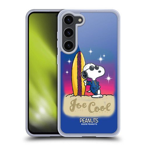 Peanuts Snoopy Boardwalk Airbrush Joe Cool Surf Soft Gel Case for Samsung Galaxy S23+ 5G