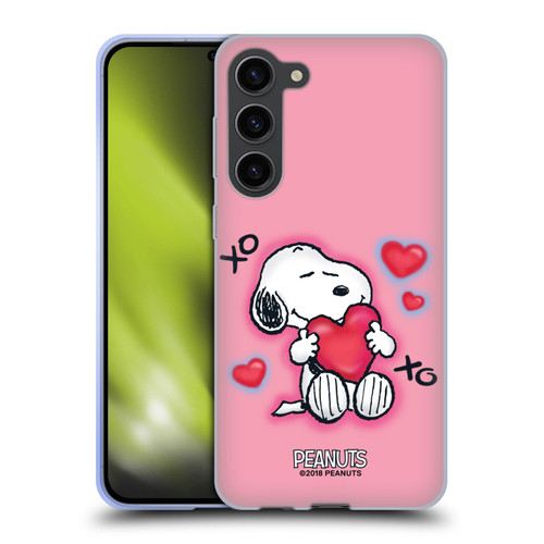 Peanuts Snoopy Boardwalk Airbrush XOXO Soft Gel Case for Samsung Galaxy S23+ 5G