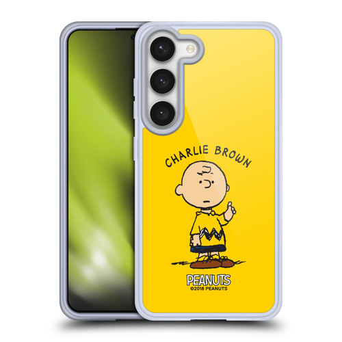 Peanuts Characters Charlie Brown Soft Gel Case for Samsung Galaxy S23 5G