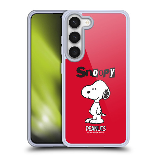 Peanuts Characters Snoopy Soft Gel Case for Samsung Galaxy S23 5G