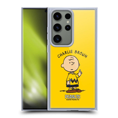 Peanuts Characters Charlie Brown Soft Gel Case for Samsung Galaxy S23 Ultra 5G