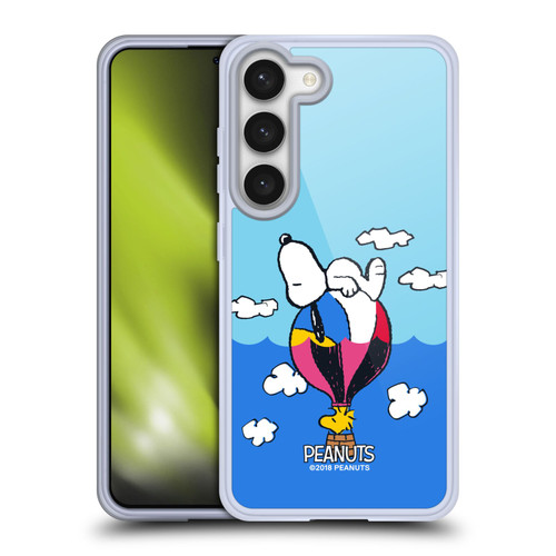 Peanuts Halfs And Laughs Snoopy & Woodstock Balloon Soft Gel Case for Samsung Galaxy S23 5G