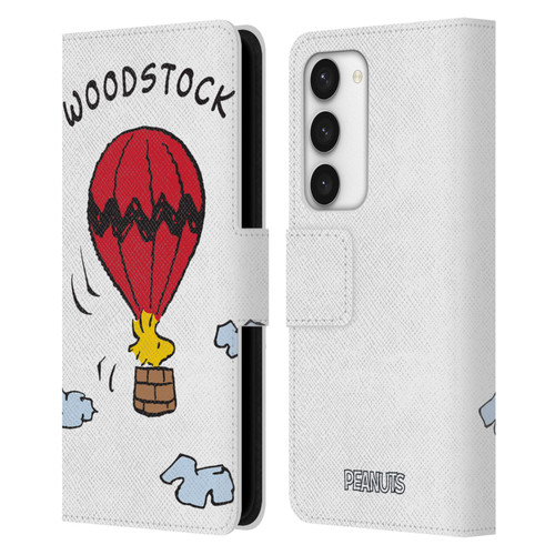 Peanuts Characters Woodstock Leather Book Wallet Case Cover For Samsung Galaxy S23 5G