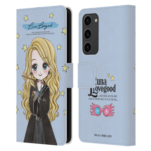 Harry Potter Deathly Hallows XXXVII Luna Lovegood Leather Book Wallet Case Cover For Samsung Galaxy S23+ 5G