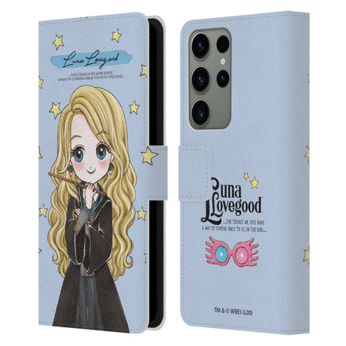 Harry Potter Deathly Hallows XXXVII Luna Lovegood Leather Book Wallet Case Cover For Samsung Galaxy S23 Ultra 5G