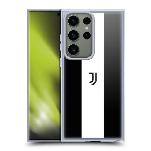 Juventus Football Club Lifestyle 2 Bold White Stripe Soft Gel Case for Samsung Galaxy S23 Ultra 5G