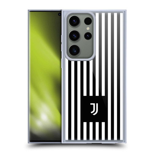 Juventus Football Club Lifestyle 2 Black & White Stripes Soft Gel Case for Samsung Galaxy S23 Ultra 5G