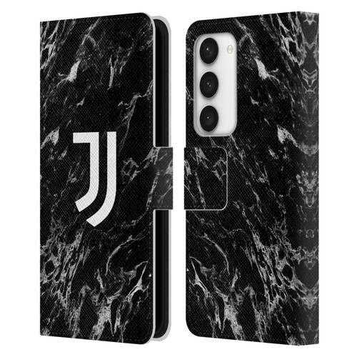 Juventus Football Club Marble Black Leather Book Wallet Case Cover For Samsung Galaxy S23 5G