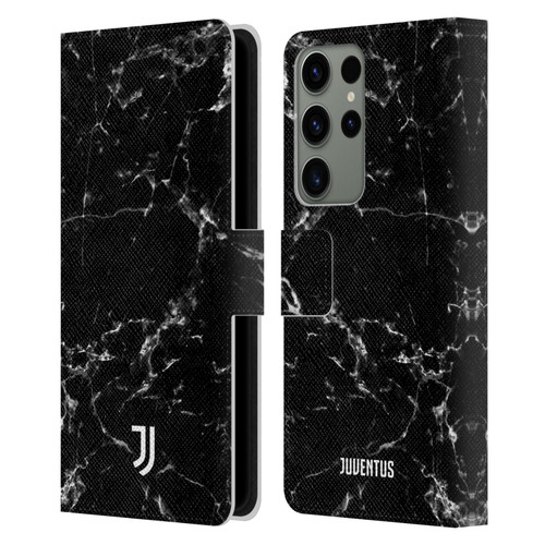 Juventus Football Club Marble Black 2 Leather Book Wallet Case Cover For Samsung Galaxy S23 Ultra 5G