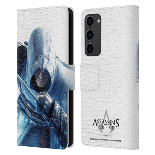 Assassin's Creed Key Art Altaïr Hidden Blade Leather Book Wallet Case Cover For Samsung Galaxy S23+ 5G