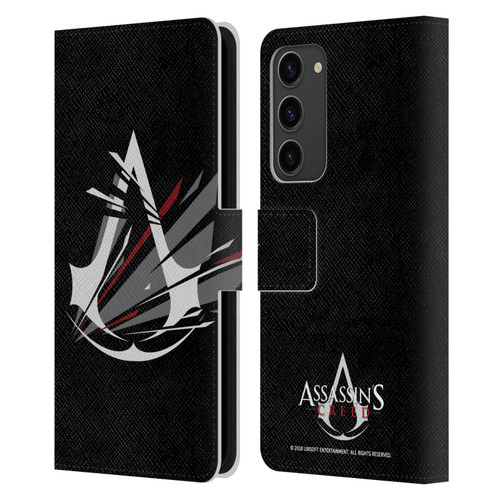 Assassin's Creed Logo Shattered Leather Book Wallet Case Cover For Samsung Galaxy S23+ 5G