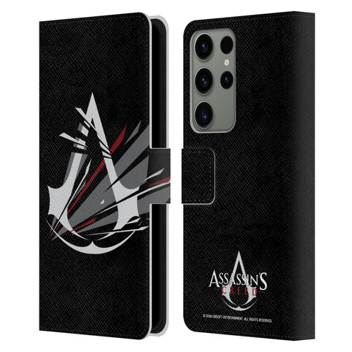 Assassin's Creed Logo Shattered Leather Book Wallet Case Cover For Samsung Galaxy S23 Ultra 5G