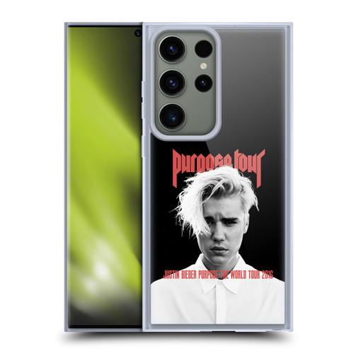 Justin Bieber Tour Merchandise Purpose Poster Soft Gel Case for Samsung Galaxy S23 Ultra 5G