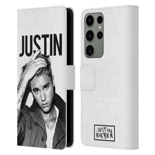 Justin Bieber Purpose Calendar Black And White Leather Book Wallet Case Cover For Samsung Galaxy S23 Ultra 5G