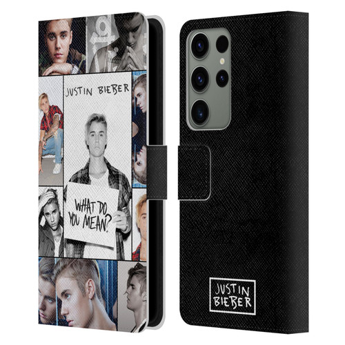 Justin Bieber Purpose Grid Poster Leather Book Wallet Case Cover For Samsung Galaxy S23 Ultra 5G
