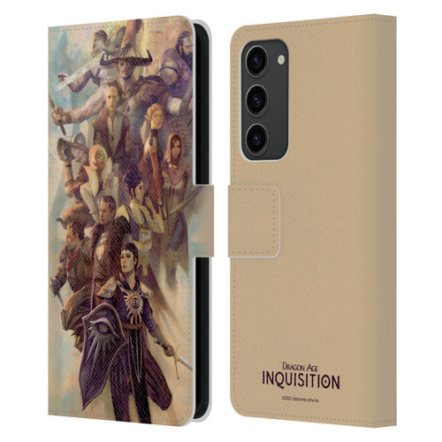 EA Bioware Dragon Age Inquisition Graphics Companions And Advisors Leather Book Wallet Case Cover For Samsung Galaxy S23+ 5G