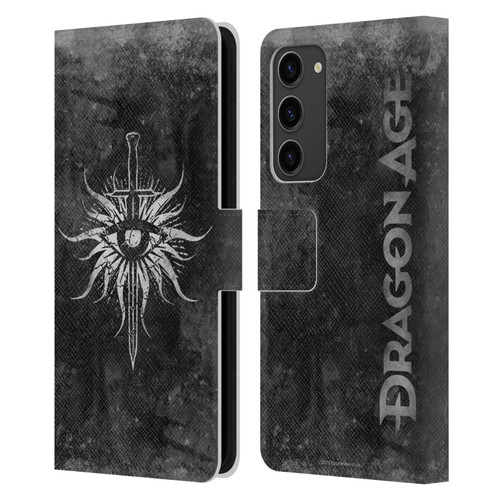 EA Bioware Dragon Age Heraldry Inquisition Distressed Leather Book Wallet Case Cover For Samsung Galaxy S23+ 5G