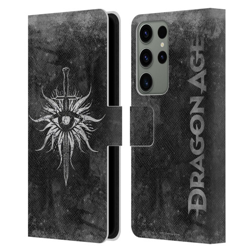 EA Bioware Dragon Age Heraldry Inquisition Distressed Leather Book Wallet Case Cover For Samsung Galaxy S23 Ultra 5G