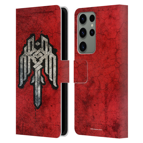 EA Bioware Dragon Age Heraldry Kirkwall Symbol Leather Book Wallet Case Cover For Samsung Galaxy S23 Ultra 5G
