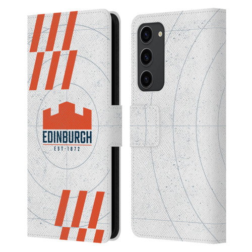 Edinburgh Rugby Logo Art White Leather Book Wallet Case Cover For Samsung Galaxy S23+ 5G