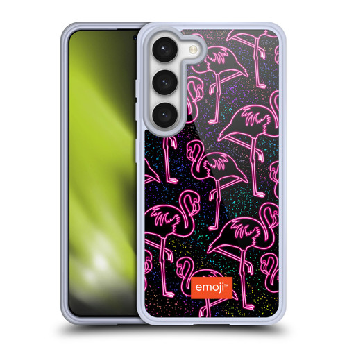 emoji® Neon Flamingo Soft Gel Case for Samsung Galaxy S23 5G