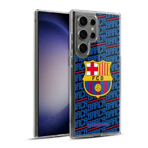 FC Barcelona Crest Patterns Barca Soft Gel Case for Samsung Galaxy S23 Ultra 5G & MagSafe