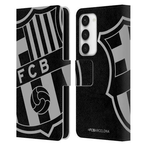 FC Barcelona Crest Oversized Leather Book Wallet Case Cover For Samsung Galaxy S23 5G