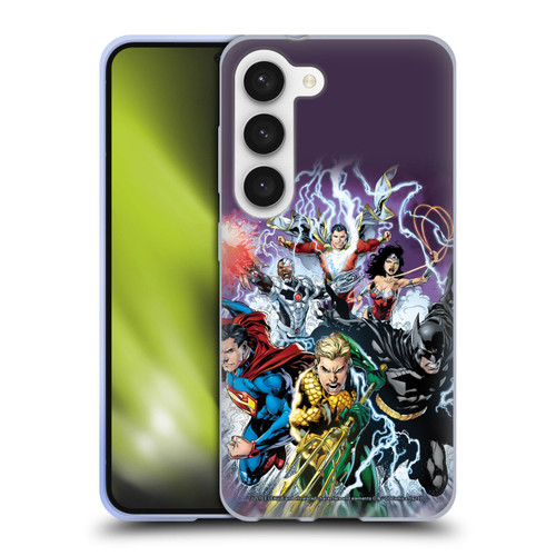 Justice League DC Comics Comic Book Covers New 52 #15 Soft Gel Case for Samsung Galaxy S23 5G