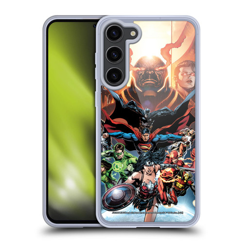 Justice League DC Comics Comic Book Covers #10 Darkseid War Soft Gel Case for Samsung Galaxy S23+ 5G