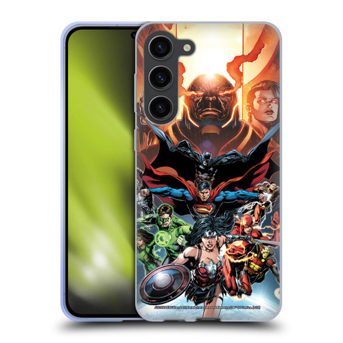 Justice League DC Comics Comic Book Covers #10 Darkseid War Soft Gel Case for Samsung Galaxy S23+ 5G
