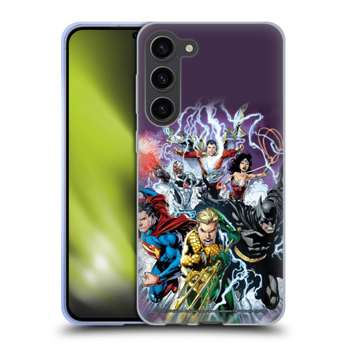 Justice League DC Comics Comic Book Covers New 52 #15 Soft Gel Case for Samsung Galaxy S23+ 5G